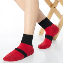 【KEROPPA】可諾帕無痕足弓運動機能男襪x2雙C98008紅色（C98008紅色x2）